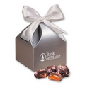 Chocolate Sea Salt Caramels in Silver Gift Box